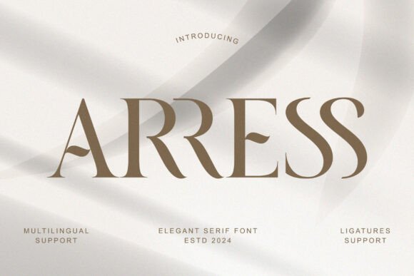 Arress: The Premium Serif Font for Modern Business Branding