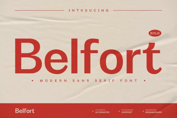 Belfort Bold: The Modern Sans Serif Font for Authentic Branding
