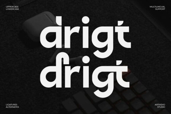 Drigt: The Modern Sans Serif Typeface for High-Impact Campaigns
