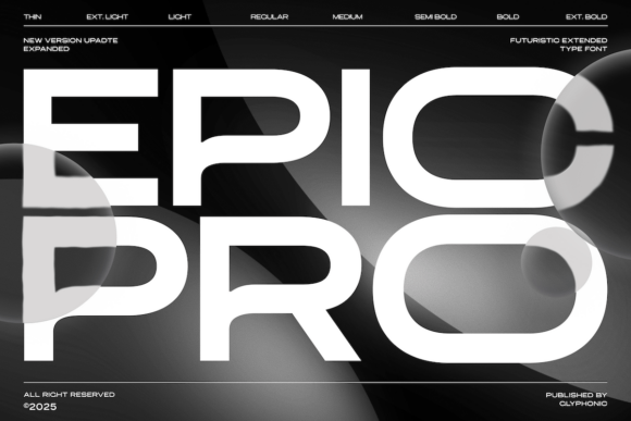 Epic Pro Vol. Ii: The Modern Sans Serif Typeface for Editorial Design