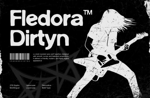 Fledora Dirtyn: The Bold Sans Serif Font for Polished Branding