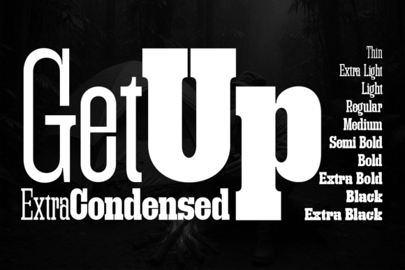 Getup Extra Condensed: The Bold Slab Serif for Handmade Products