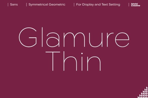 Glamure Thin: The Modern Sans Serif Font for Polished Brand Identity