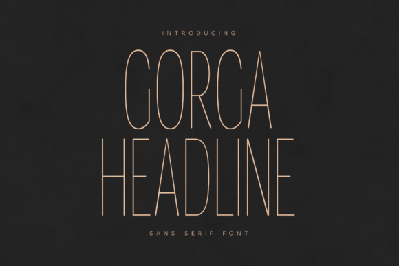 Gorga Headline: The Modern Sans Serif Typeface for Editorial Impact