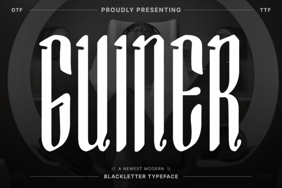Guiner Typeface: The Blackletter Font for Stronger Campaign Visuals