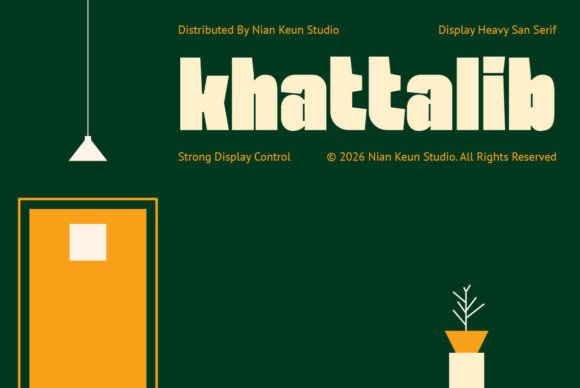Khattalib: The Bold Sans Serif Typeface for Handmade Product Branding