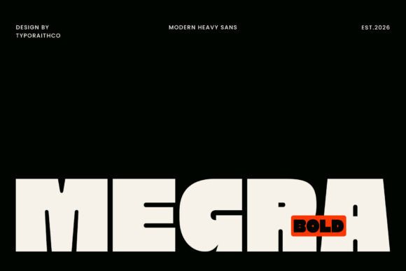 Megra: The Bold Sans Serif Typeface for Modern Web Design