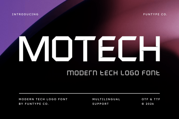 Motech: The Bold Sans Serif Font for Modern Craft Projects