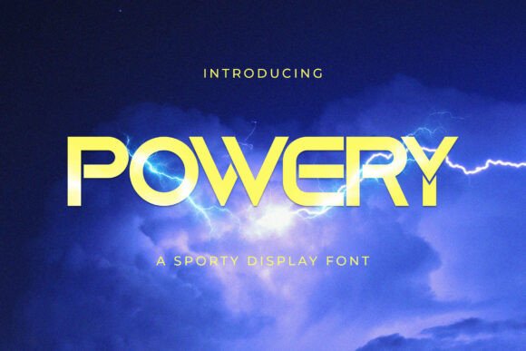 Powery: The Bold Sans Serif Typeface for High-Energy Branding