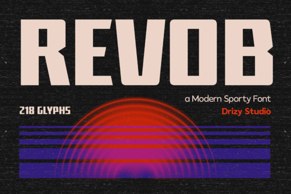 Revob: The Bold Sporty Font for Dynamic Brand Identity