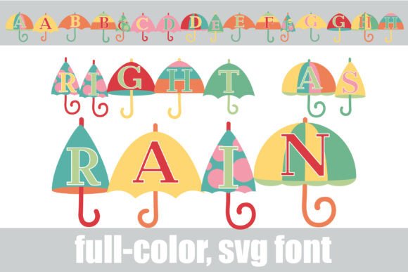 Right As Rain: The Premium Color Typeface for Small Business Branding