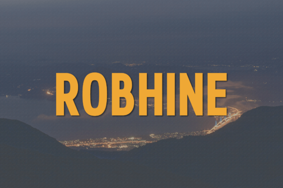 Robhine: The Modern Sans Serif Typeface for Editorial Excellence