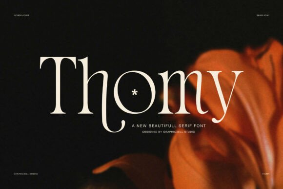 Thomy: The Modern Serif Typeface for Scroll-Stopping Campaigns