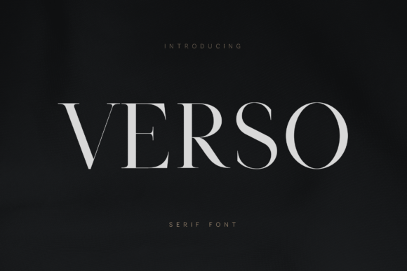 Verso Typeface: Elevating Digital Brand Identity with Modern Elegance
